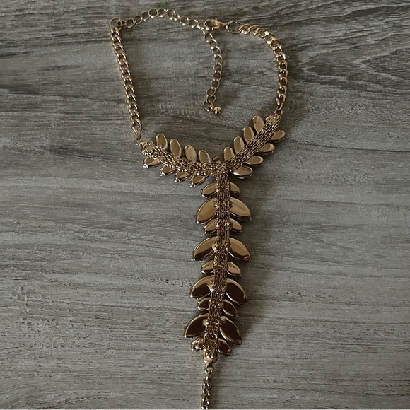 Torrid Goldtone Rhinestone Ring Bracelet - Picture 4 of 5